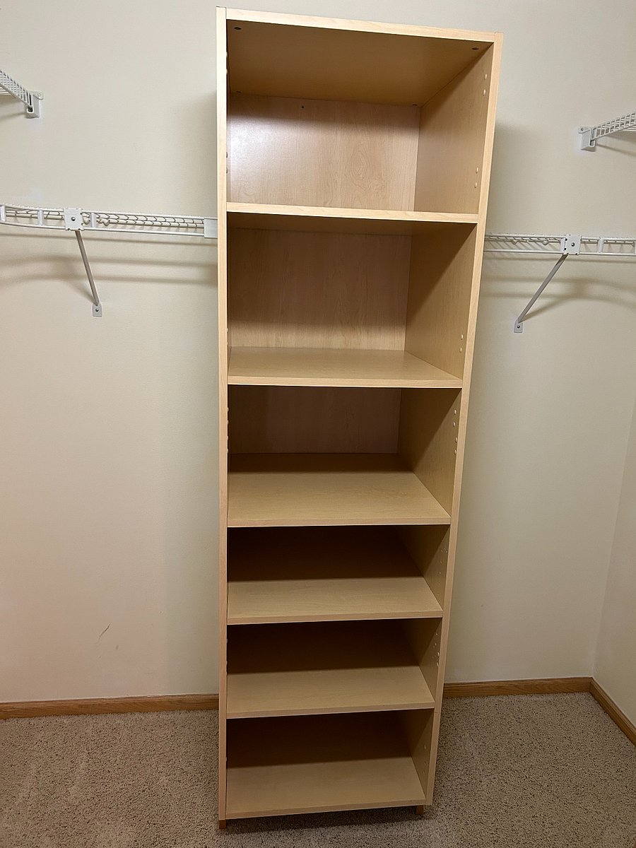 View of Walk-In Closet - shelving for personal items