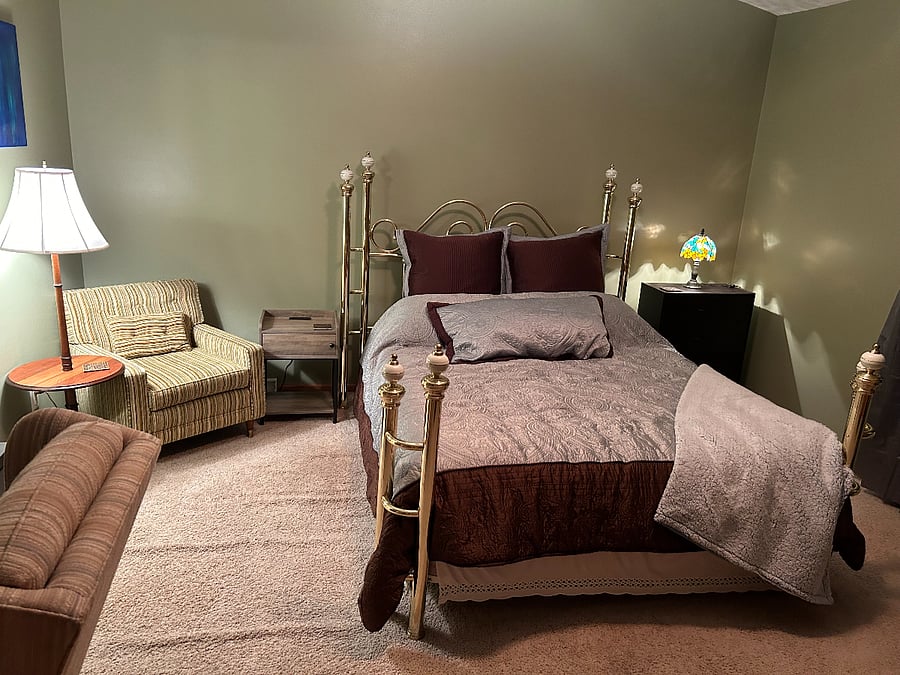 View of Master Bedroom when you walk in