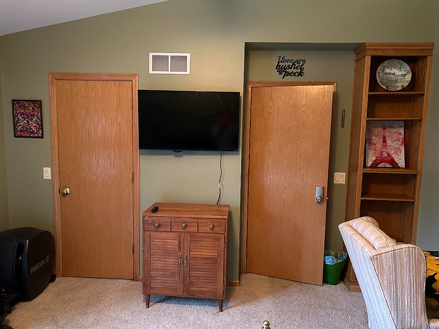 View of Master Bedroom from opposite side of room.