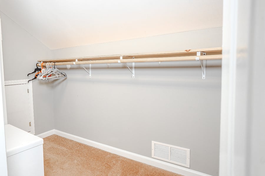 Primary closet