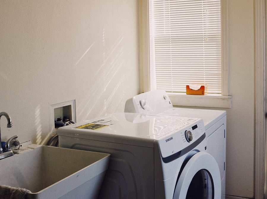 On-premise washer & dryer, located on the same floor