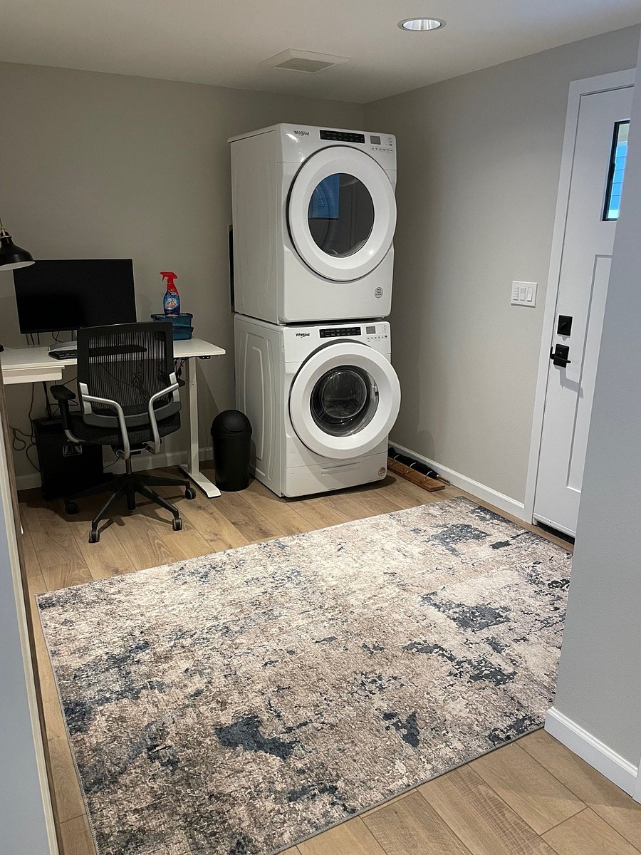 New full size washer & dryer.