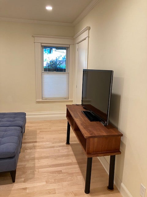 Back bedroom with Smart TV