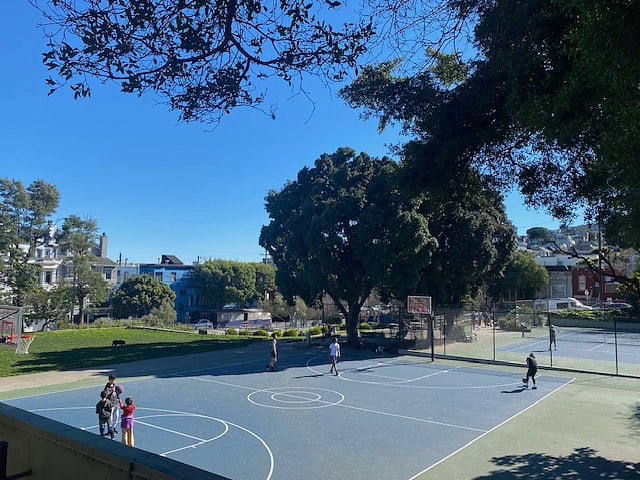 Park across the street