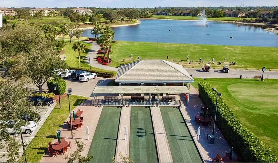Bocce courts, pickle ball and tennis available with optional purchase of Membership Transfer