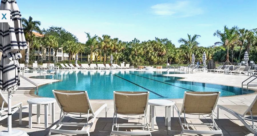 The main resort pool; one of 7 in the community.  