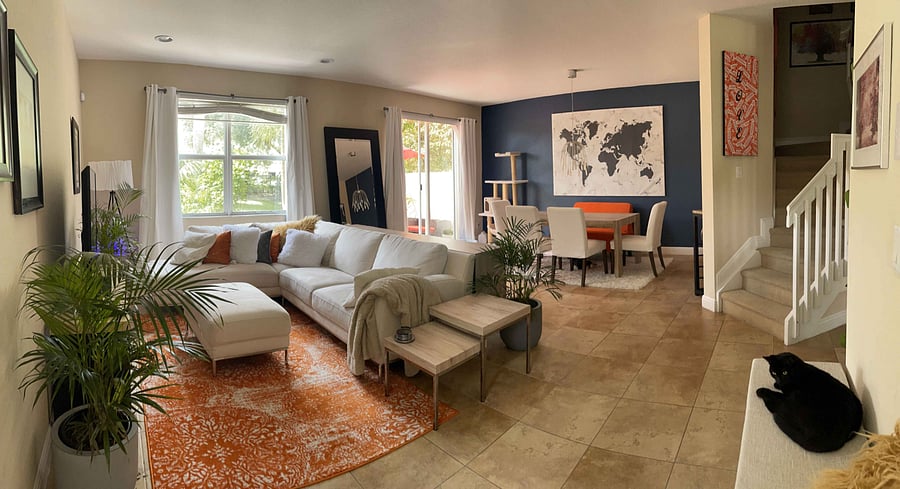 Large Main Living & Dining 
