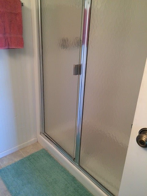 master bedroom's shower