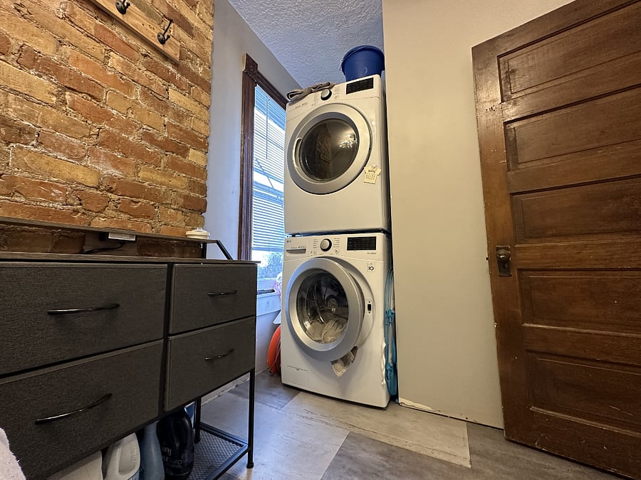 New LG laundry units in second bedroom