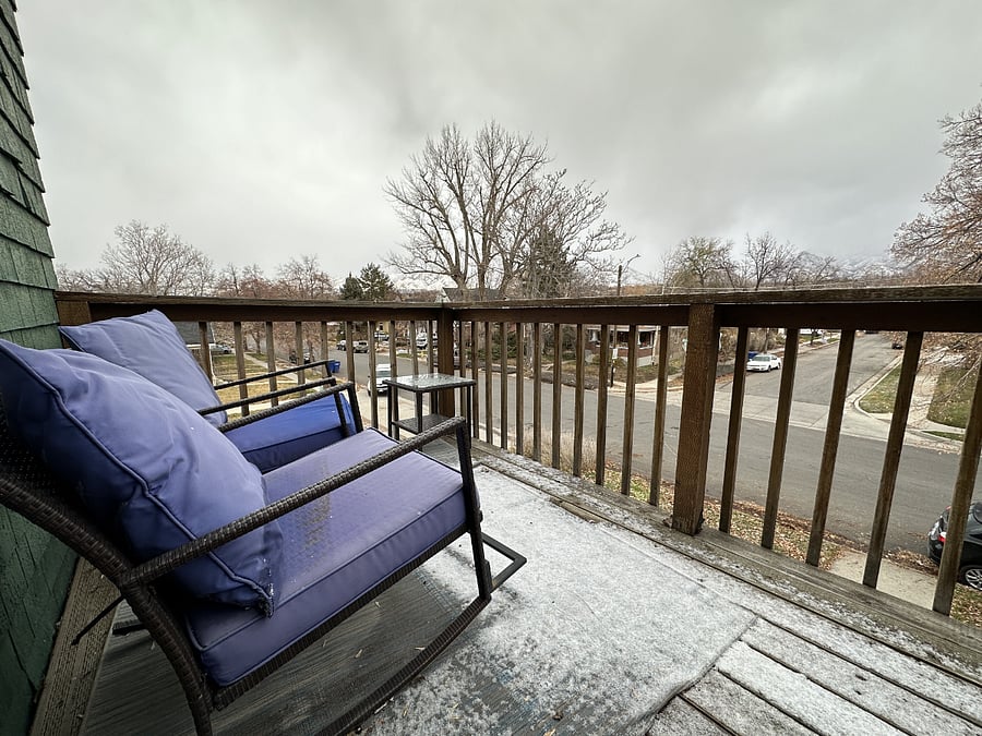 Private east-facing deck off the dining room