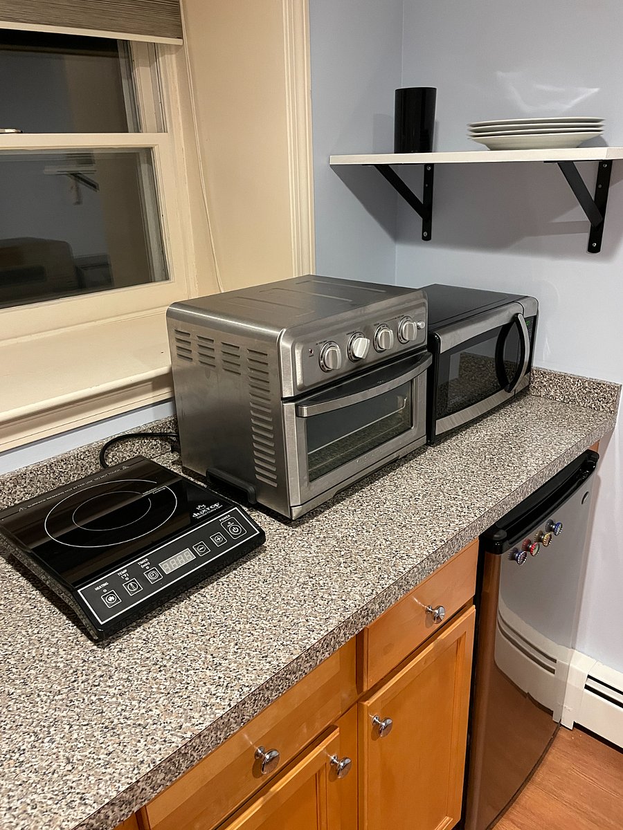 Portable induction cooktop, Toaster/airfryer/convection oven, microwave