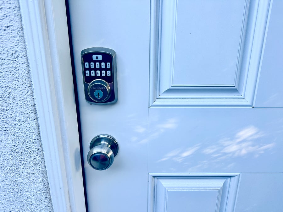 Digital door lock.