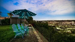 Night Side View of City