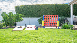 Life Size Cornhole and Connect 4 Games