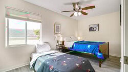 Bedroom 2 with Full bed and a twin trundle