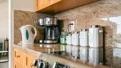 Coffee and Tea Station with Amenities
