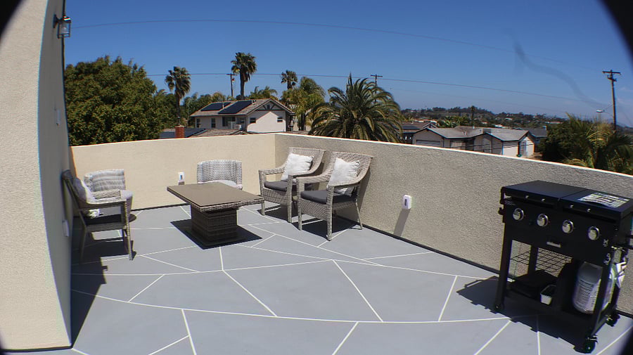 Relax on the sun deck with comfortable furniture