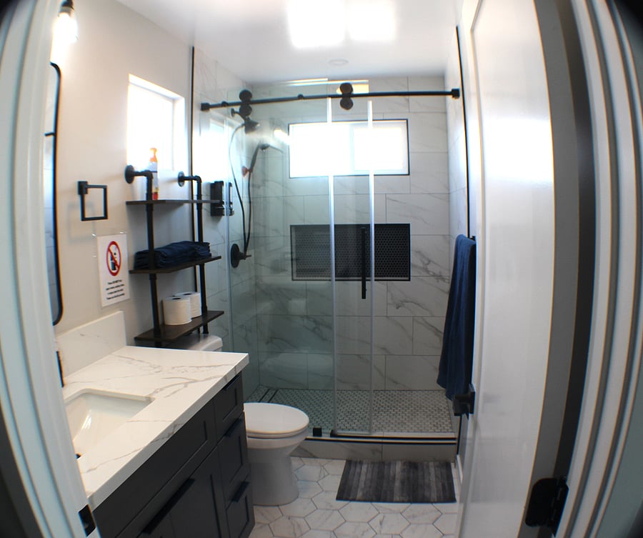 Walk in shower