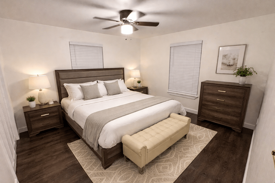 Room 2 - king bed with adjusable base