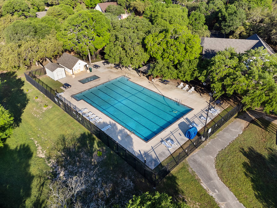 Cool off at the olympic size swimming pool located at the community center