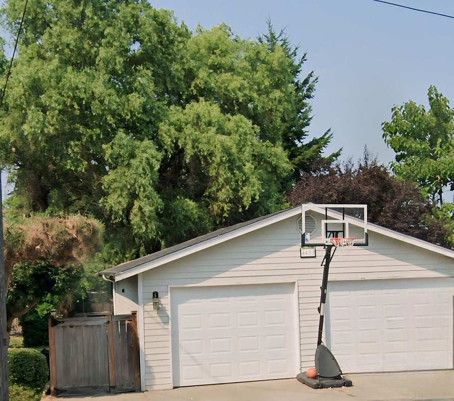 ADU is located in the back of the 2 car garage. Gated entry on left. Tenant will have option to use one parking spot on driveway. Plenty of street parking available (no permits required).