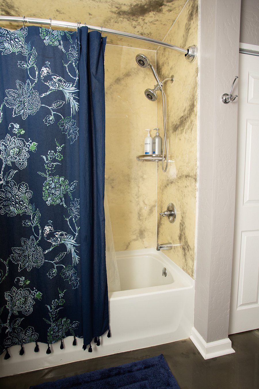 Blue Bath - full size tub/shower