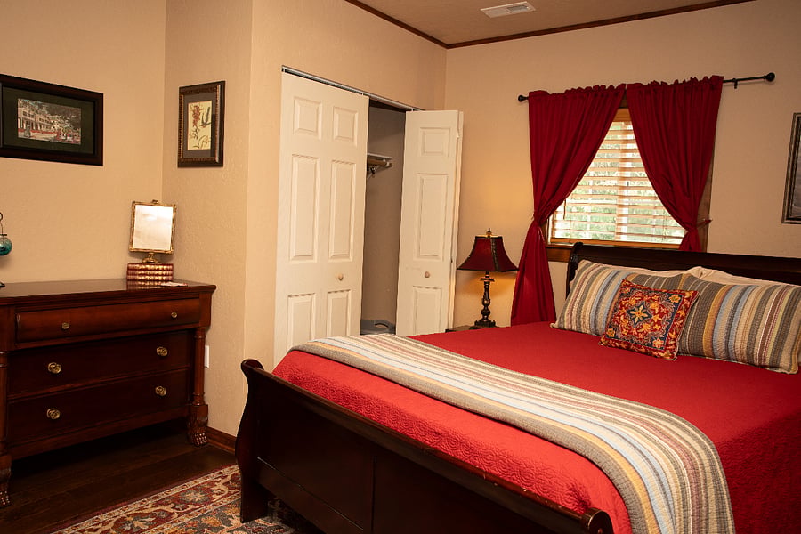 Rock Room - Queen Bed - Full size closet with dresser.