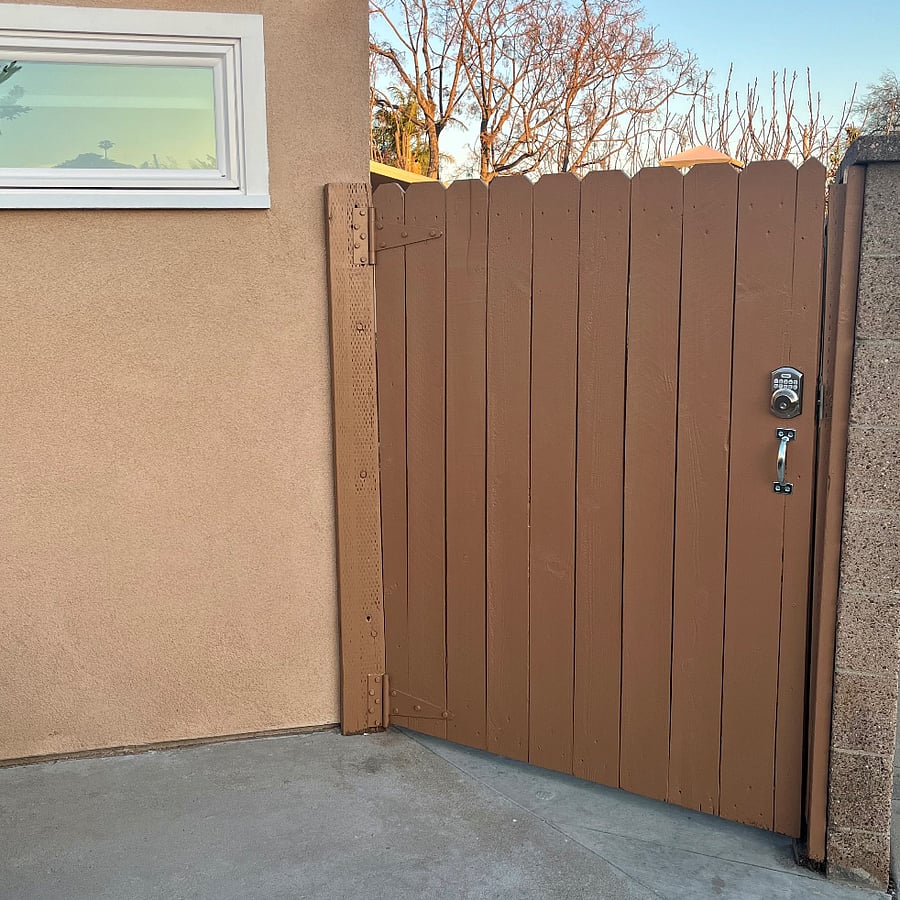 Private locked - keyless entry gate