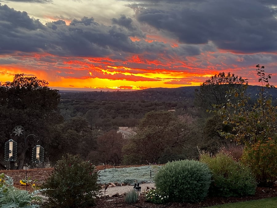 West view, Sunset