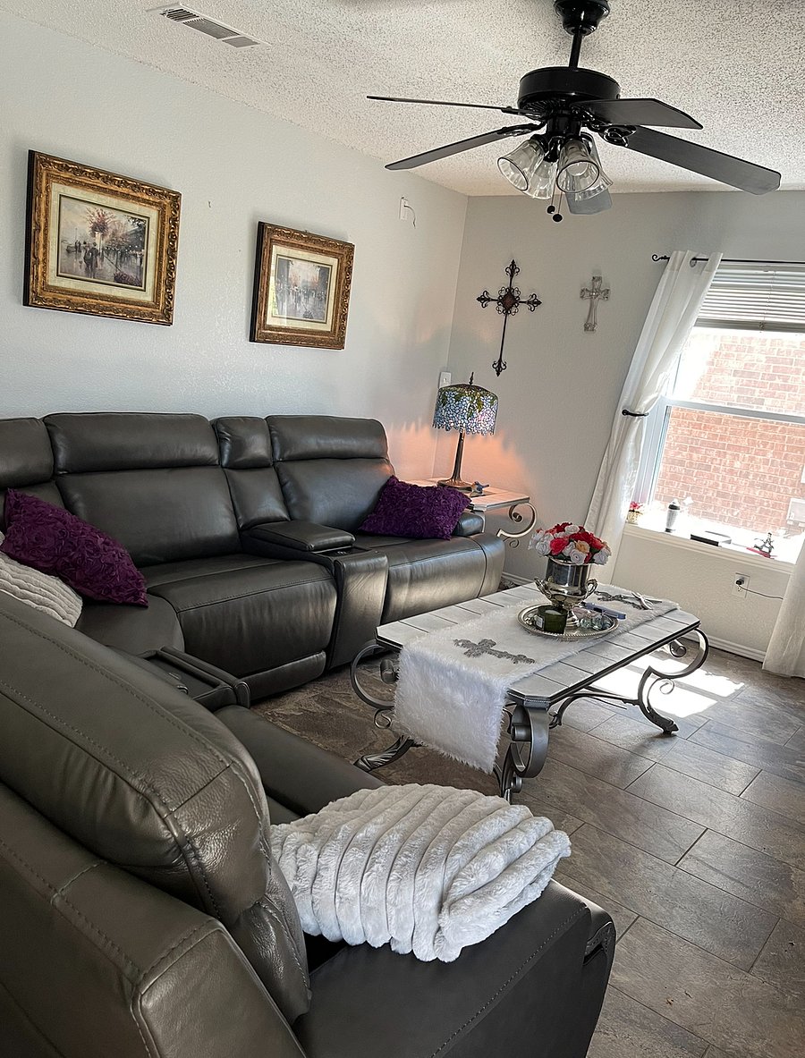 Downstairs living area