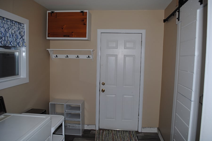 Laundry room/mud room.