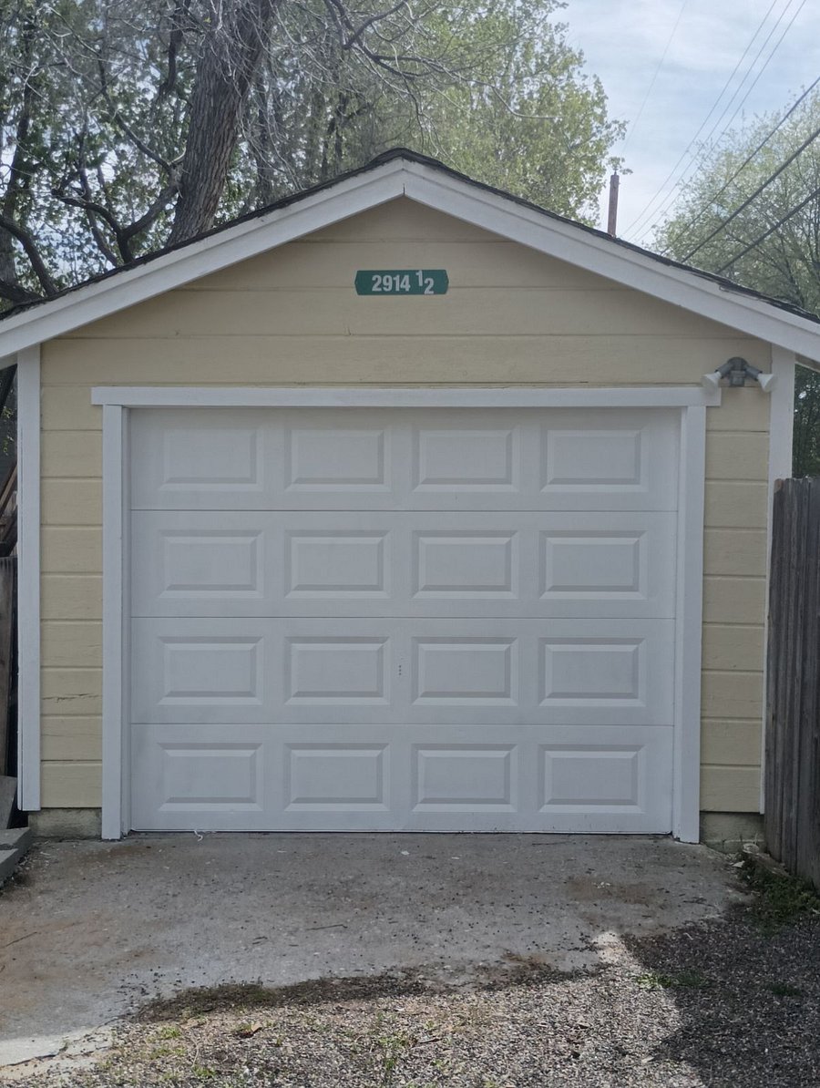 Newly painted garage!