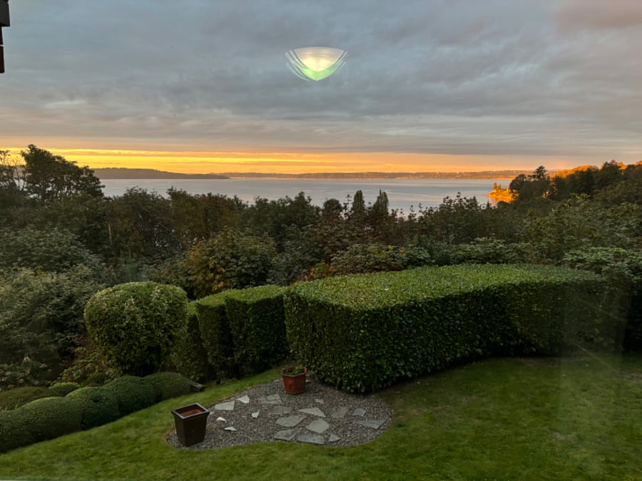 Sunset from the Master bedroom!