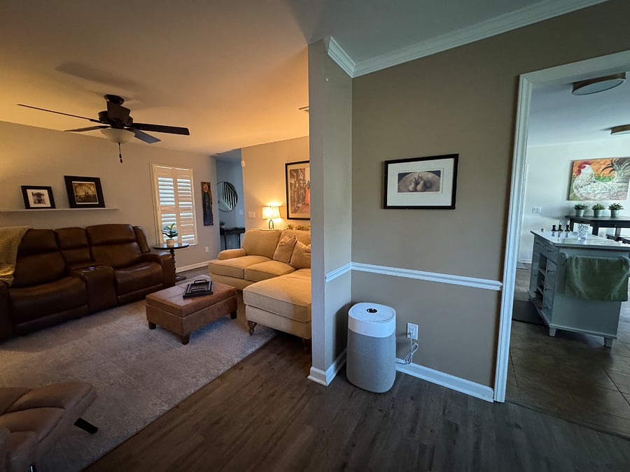 Whole house air filtration unit with app management.