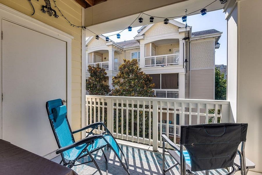 Attached large balcony
