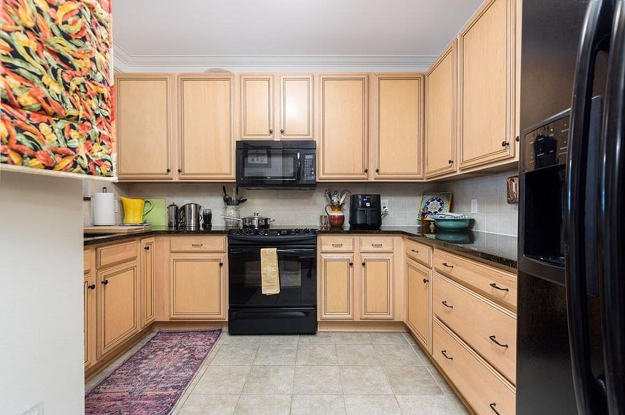 Very well stocked kitchen for people who like to cook! Air Fryer included!