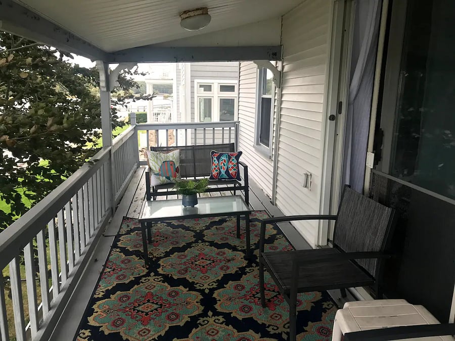 2nd Floor Balcony off Master Bedroom- Seating Area