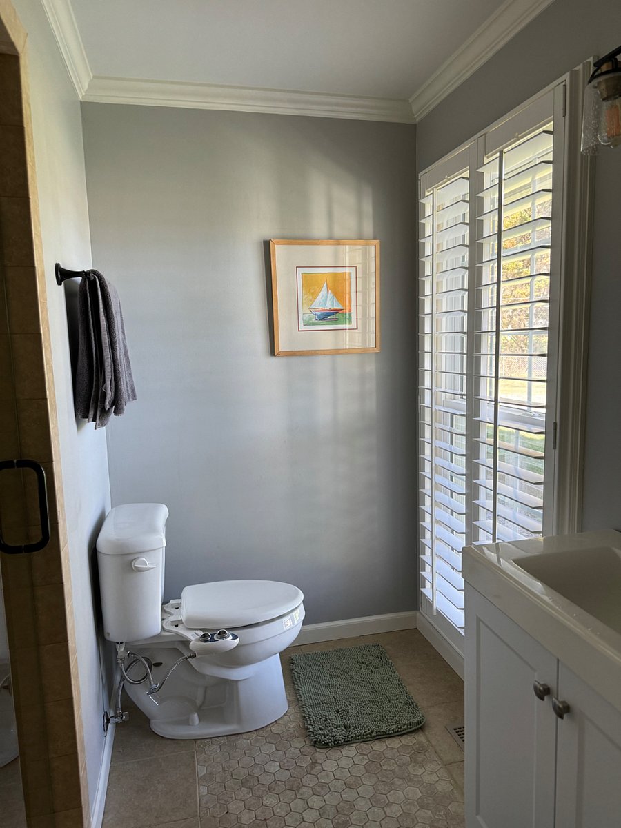 Bathroom attached to master bedroom