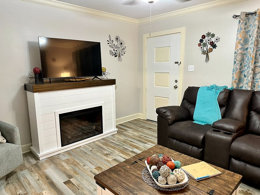 Living Room, Smart Tv, Electric Fireplace