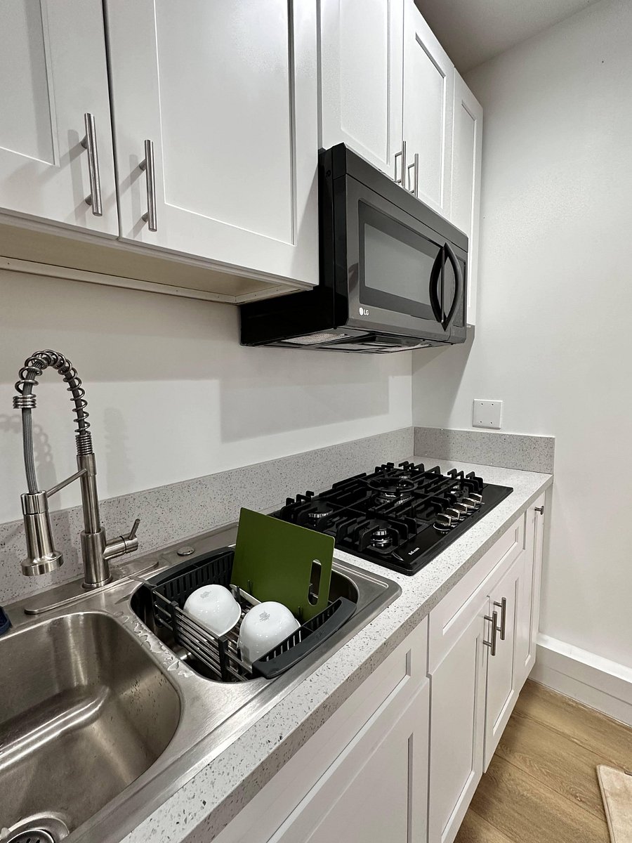 Close up of the kitchenette