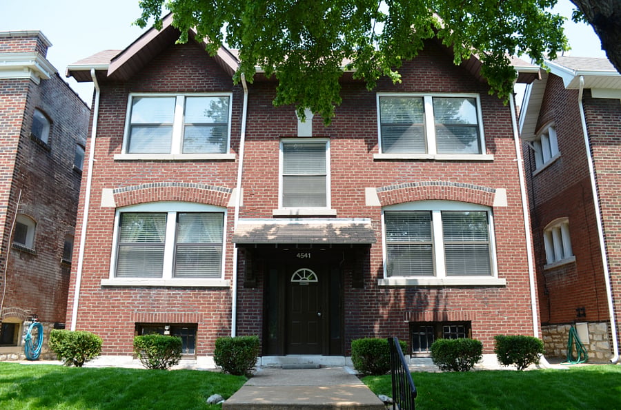 Front Of The Building (I need to update this picture, the bushes are much larger now)