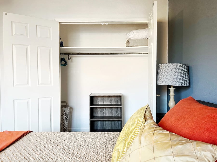 Master Bedroom Upstairs with Wide Closet, Dresser & Desk