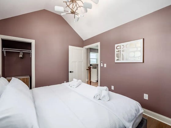 We offer closet space and a dresser! Unpack and relax!