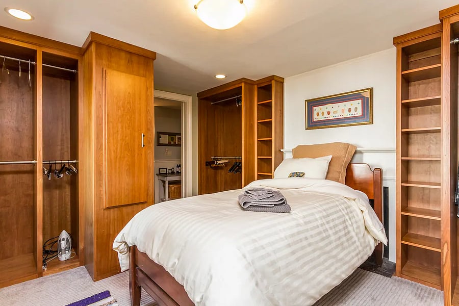 3rd bedroom with lots of storage