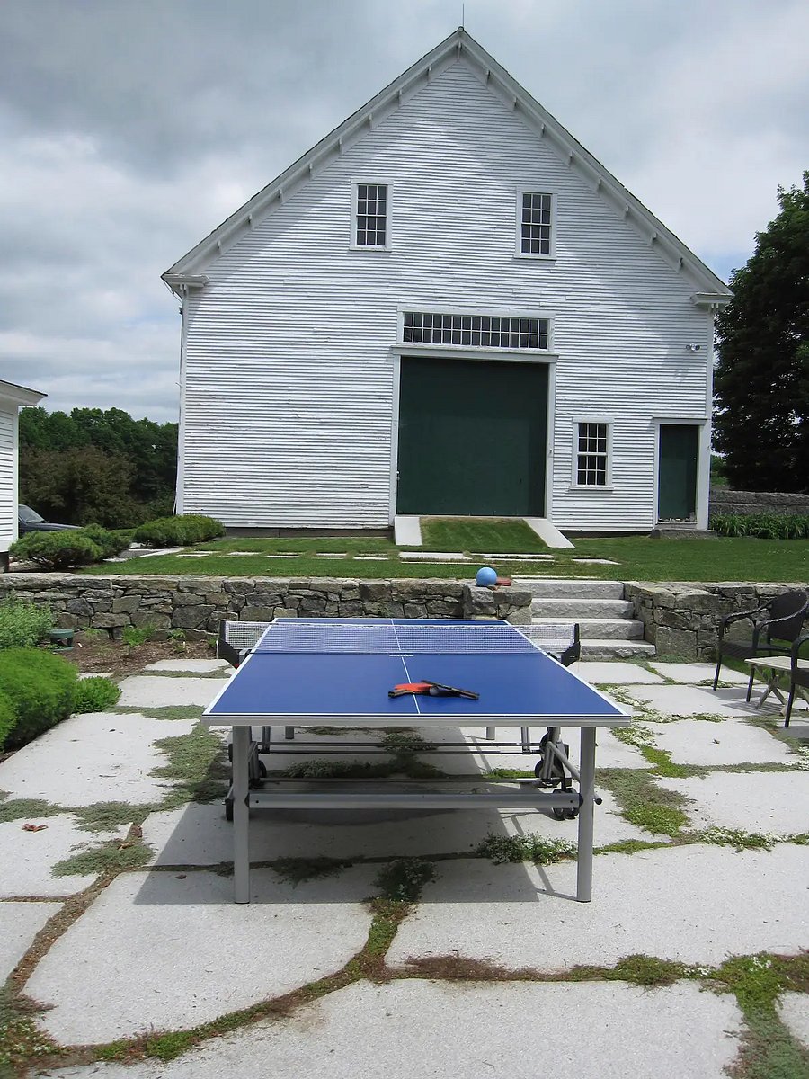 Orignal 1803 post and beam barn built by ancestors. Enjoy a game of table tennis
