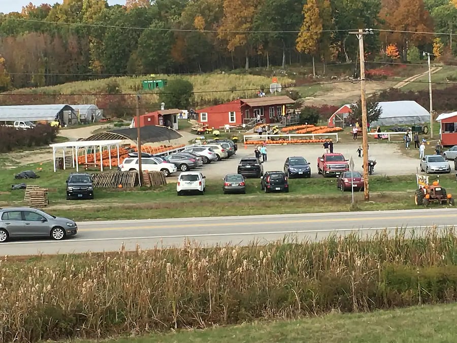 New farm stand on property has apple cider donuts, veggies, sandwiches, baked goods, pasta, grass fed beef, etc. Also beer and wine!