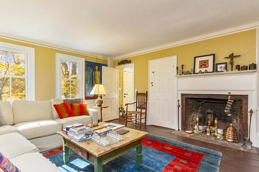 Parlor room with games, sectional couch that will not let you get up. Also cable tv