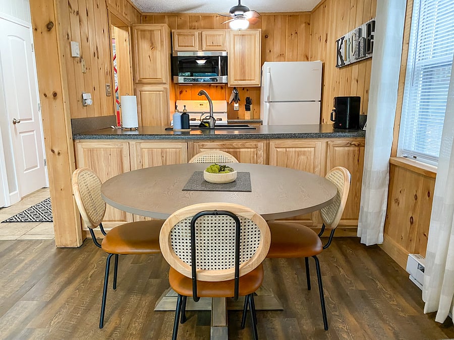 Dining Table | Seats 4 people | Dish ware and Flatware 