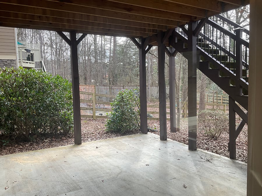 Covered patio