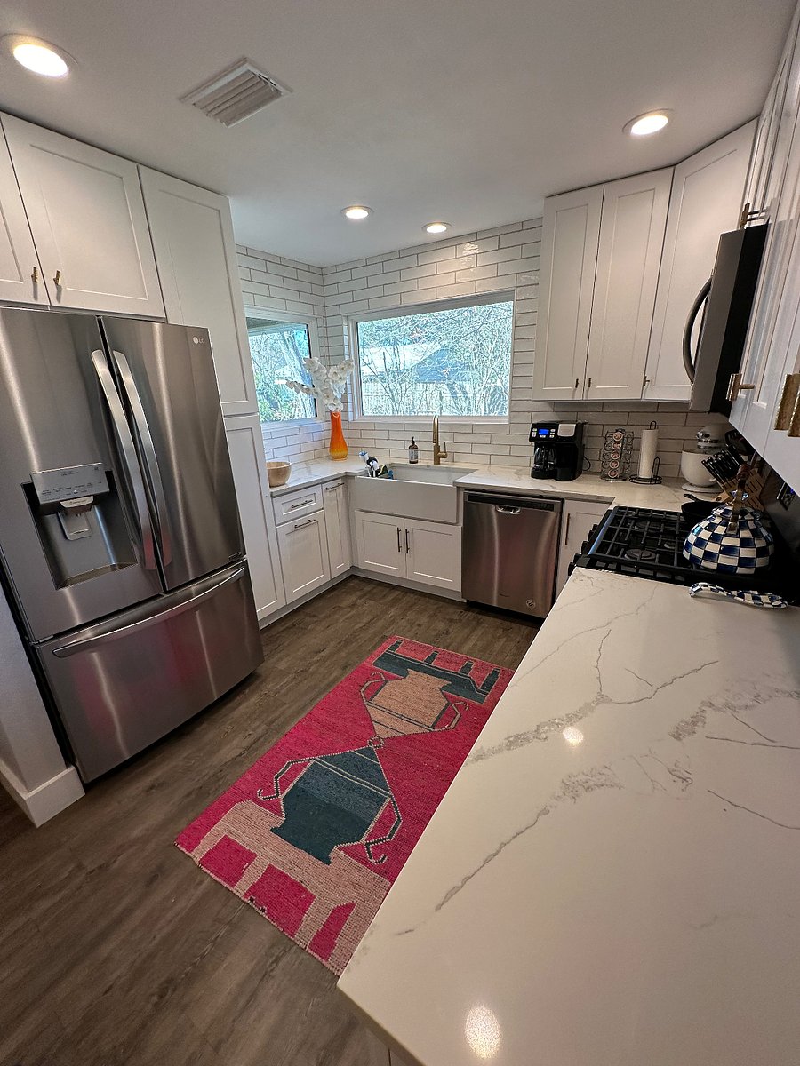 Kitchen was remodeled in 2020 and has lots of natural light and a view to the back yard.